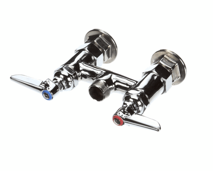 T&S Brass B-0225-Ln Double Pantry Base Faucet, Swivel Outlet (TSB-0225-LN)