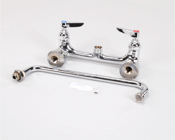 T&S Brass B-0231 Double Pantry Faucet, Wall Mount, 8 Cent (TSB-0231)