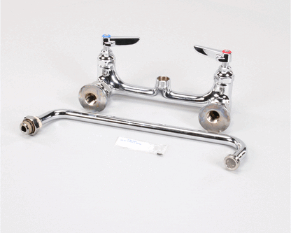 T&S Brass B-0231 Double Pantry Faucet, Wall Mount, 8 Cent (TSB-0231)