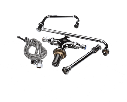 T&S Brass B-0268-02 Dual Pantry Faucet, Single Hole Base, El (TSB-0268-02)