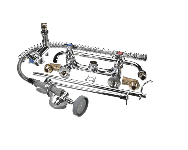 T&S Brass B-0279 Big-Flo Pre-Rinse Unit: 8 Wall Mount, Ad (TSB-0279)