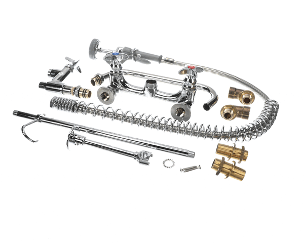 T&S Brass B-0287-427-B Big-Flow Pre-Rinse Unit: 8 Wall Mount, A (TSB-0287-427-B)