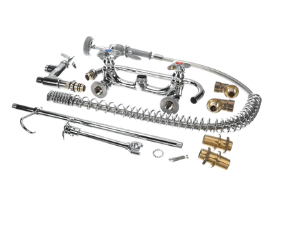 T&S Brass B-0287-427-B Big-Flow Pre-Rinse Unit: 8 Wall Mount, A (TSB-0287-427-B)