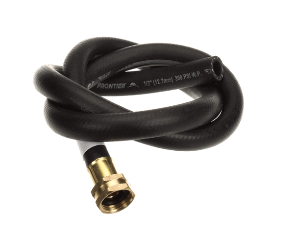 T&S Brass B-0618-02 48 Black Rubber Hose W/ Garden Hose Inle (TSB-0618-02)