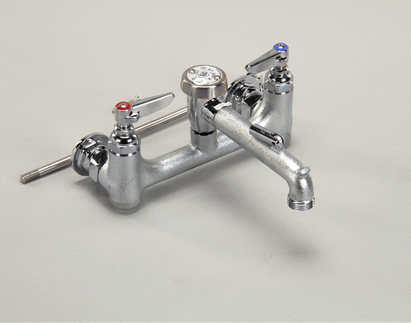 T&S Brass B-0665-Bstr Service Sink Faucet, Wall Mount, 8 Cente (TSB-0665-BSTR)
