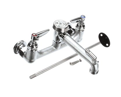 T&S Brass B-0665-Rgh Service Sink Faucet, Wall Mount, 8 Cente (TSB-0665-RGH)