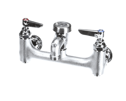 T&S Brass B-0674-Bstr Service Sink Faucet, Wall Mount, 8 Cente (TSB-0674-BSTR)