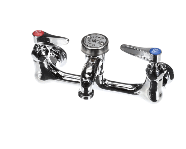 T&S Brass B-0674-Pol Service Sink Faucet, Wall Mount, 8 Cente (TSB-0674-POL)