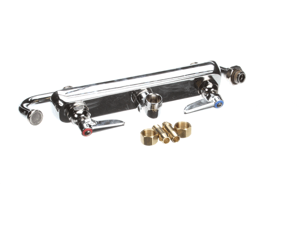 T&S Brass B-1128 Workboard Faucet, Wall Mount, 8 Centers, (TSB-1128)