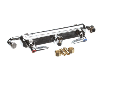 T&S Brass B-1128 Workboard Faucet, Wall Mount, 8 Centers, (TSB-1128)