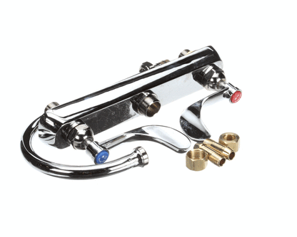 T&S Brass B-1142-04 8C/C Deck Mount Workboard Faucet,4Wrist (TSB-1142-04)