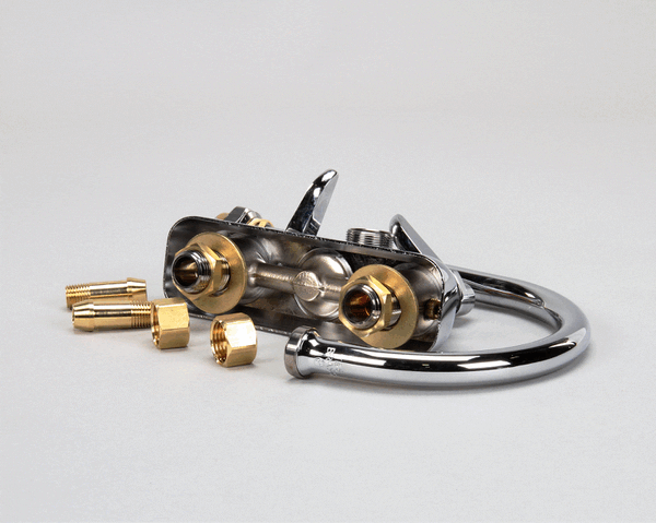 T&S Brass B-1146 Workboard Faucet, 4 Wall Mount, 133X Swi (TSB-1146)