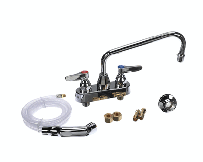 T&S Brass B-1171 Workboard Faucet, Deck Mount, 4 Centers, (TSB-1171)
