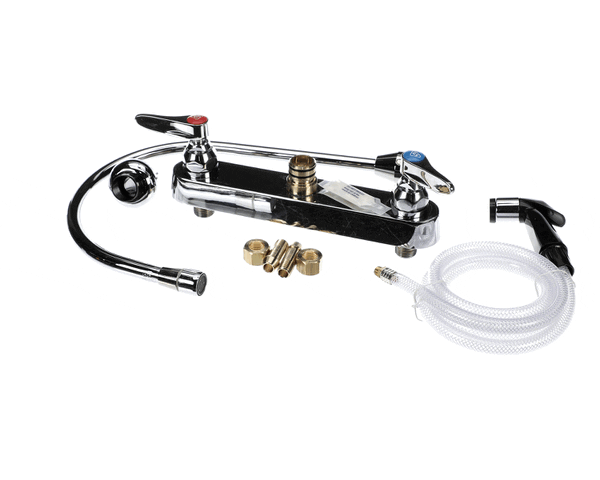 T&S Brass B-1174 8 Workboard Faucet, Deck Mt, 8-13/16 Swi (TSB-1174)