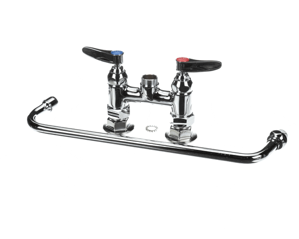 T&S Brass B-2390 4 Deck Mount Mixing Faucet, 14 Swing Noz (TSB-2390)