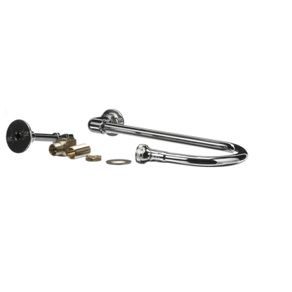 T&S Brass B-2456-W Wall Mount Elbow, 123X Rigid Gooseneck, (TSB-2456-W)