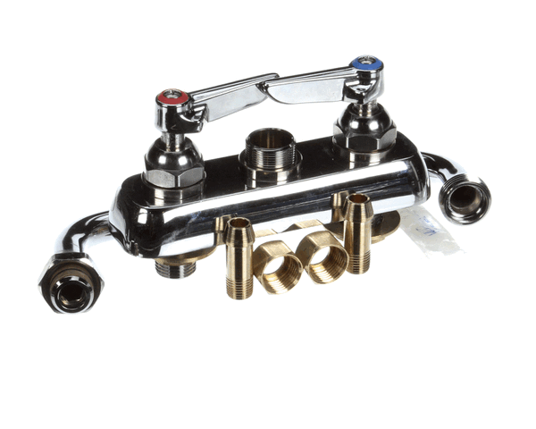 T&S Brass B-2491 Workboard Faucet, Deck Mount, 4 Centers, (TSB-2491)