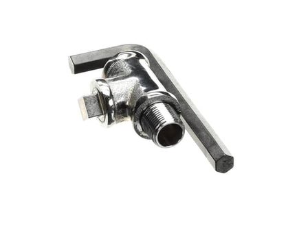 T&S Brass B-Tee-Rgd Rigid Tee Assembly, Chrome Plated (TSB-TEE-RGD)