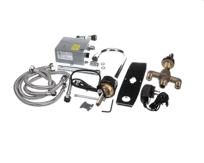 T&S Brass Ec-3100-Smt8V05 Chekpoint Elec Faucet, Deck Mt, Gn, Side (TSEC-3100-SMT8V05)