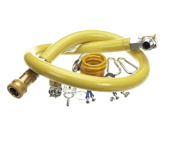 T&S Brass Hg-4D-48Sel Gas Hose, 3/4Npt X 48 Long, Swivel, Quic (TSHG-4D-48SEL)