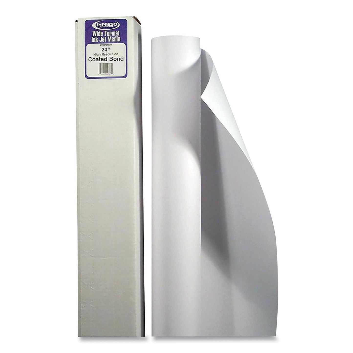 Alliance Wide Format Professional Coated Bond, 3" Core, 24 lb, 24" x 150 ft, Matte White (TST2201)