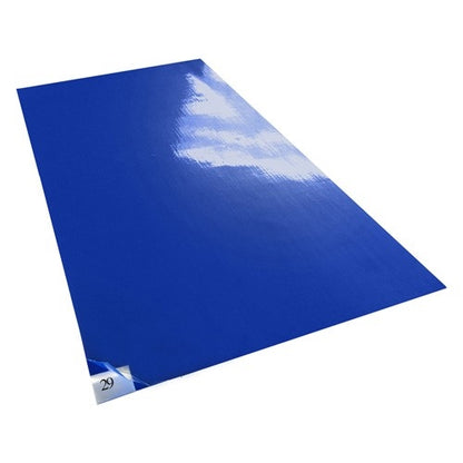 High-Tech Conversions Tacky Traxx® Cleanroom Sticky Mats, Blue, 24"x45", 30 Sheets/Mat, 4 Mats/Case (HOSTT-2445-34B)