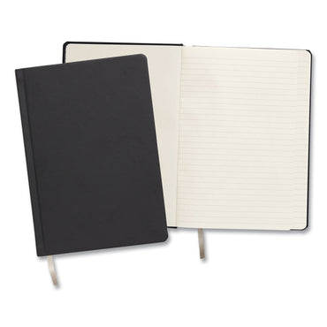 TRU RED Hardcover Business Journal, Narrow Rule, Black Cover, 8 x 5.5, 96 Sheets (TUD24377290)