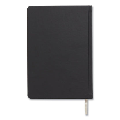TRU RED Hardcover Business Journal, Narrow Rule, Black Cover, 8 x 5.5, 96 Sheets (TUD24377290)