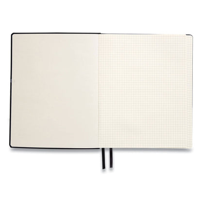 TRU RED Flexible-Cover Business Journal, Quadrille Rule, Black Cover, 8 x 10, 128 Sheets (TUD24377316)
