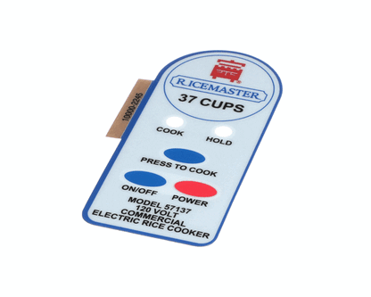 Town Food Service 57137-L Control Housing Label (TWN57137-L)