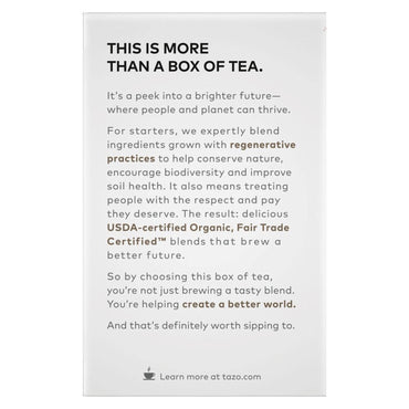 Seattle's Best Tea Bags, Organic Awake English Breakfast, 16/Box, 6 Boxes/Carton (TZO00303)