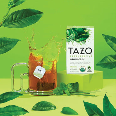Seattle's Best Tea Bags, Organic Zen, 16/Box, 6 Boxes/Carton (TZO00309)