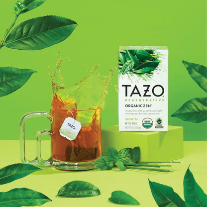 Seattle's Best Tea Bags, Organic Zen, 16/Box, 6 Boxes/Carton (TZO00309)
