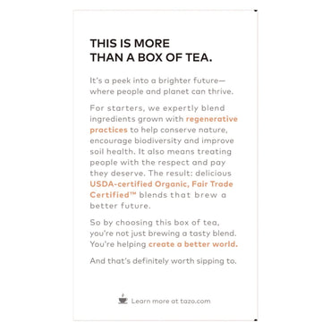 Seattle's Best Tea Bags, Organic Refresh Mint, 16/Box, 6 Boxes/Carton (TZO00350)