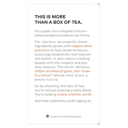 Seattle's Best Tea Bags, Organic Refresh Mint, 16/Box, 6 Boxes/Carton (TZO00350)