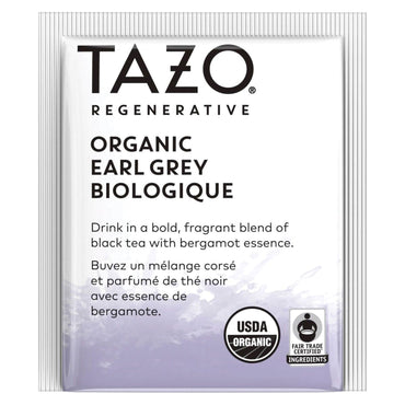 Seattle's Best Tea Bags, Organic Earl Grey, 16/Box, 6 Boxes/Carton (TZO00352)