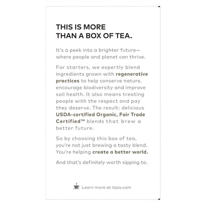 Seattle's Best Tea Bags, Organic Earl Grey, 16/Box, 6 Boxes/Carton (TZO00352)