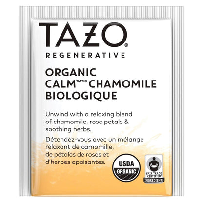 Seattle's Best Tea Bags, Organic Calm Chamomile, 16/Box, 6 Boxes/Carton (TZO00354)