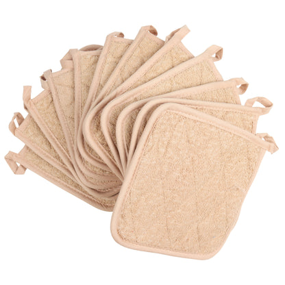 Hospeco® Cooks Linen Pot Holder 7x7 Tan, 144/Case (HOSPOT-TAN-CS)