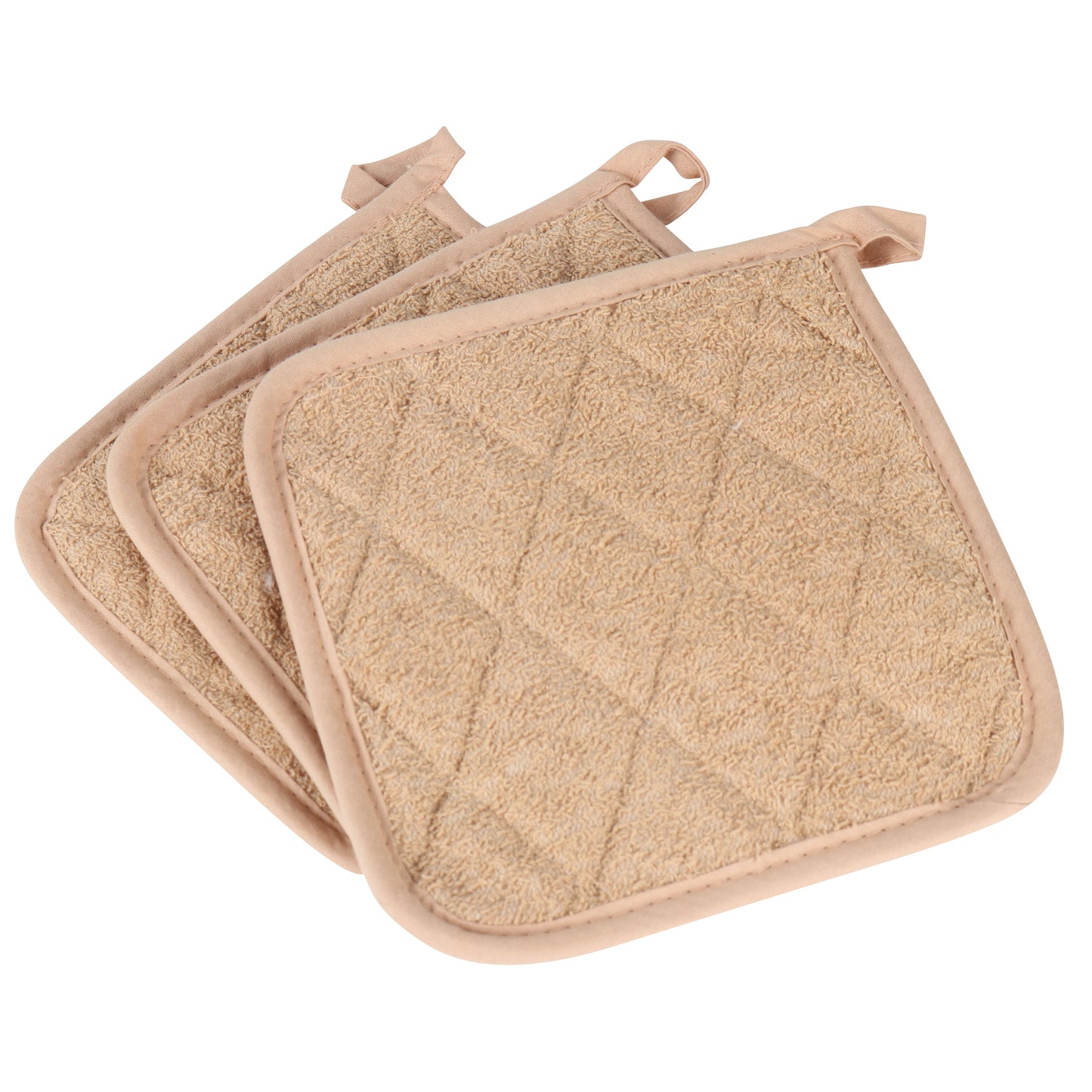 Hospeco® Cooks Linen Pot Holder 7x7 Tan, 144/Case (HOSPOT-TAN-CS)