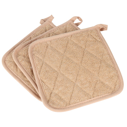 Hospeco® Cooks Linen Pot Holder 7x7 Tan, 144/Case (HOSPOT-TAN-CS)