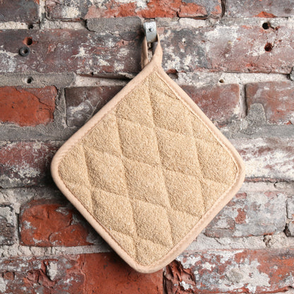 Hospeco® Cooks Linen Pot Holder 7x7 Tan, 12/Pack (HOSPOT-TAN)