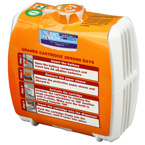 Impact® Oxygen-Pro Grande 30/60/90 Day Cartridge, Ocean Breeze, 6/Case (IMPU201G-OB)