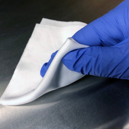 High-Tech Conversions ULTIMATE 60™ Non-Sterile Polyester Knit Cleanroom Wipes w/ Sealed-Edges, Standard Weight (115 GSM), 9"x9", 150/Bag (HOSULT60-99)