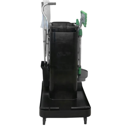 Unger ZoneCleanRx Janitorial Carts, Plastic, 3 Shelves, 23.5 x 25 x 25, Black (UNGCRTZN)