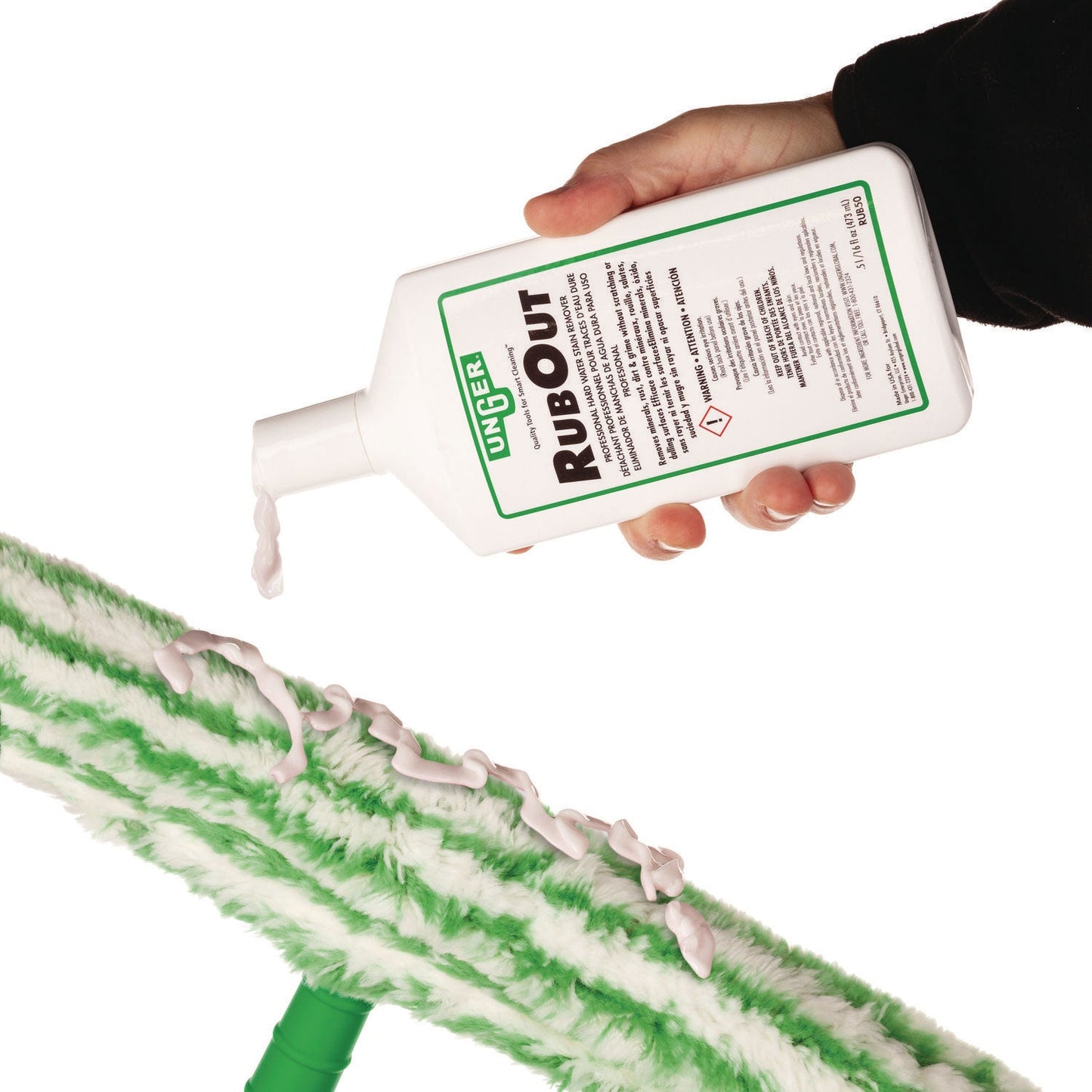 Unger RubOut Glass Cleaner, 16 oz Bottle (UNGRUB50EA)