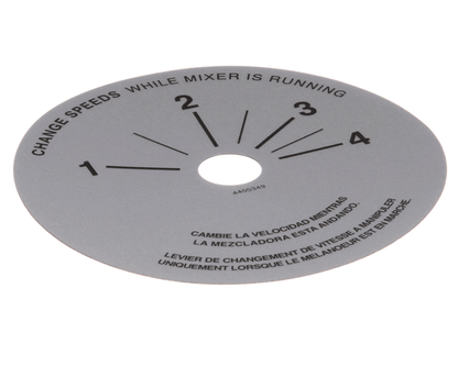 Univex 4400349 Label,Srm20-40 Speed Control (98)(P) (UNI4400349)