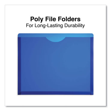 Universal Expanding Poly File Jackets, 1 Section, Straight Tab, Letter Size, Assorted, 10/Pack (UNV50750)