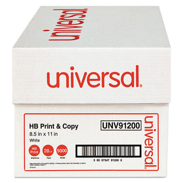 Universal Multipurpose Paper, 95-96 Bright, 20 Lb, 8 1/2 X 11, White, 40 Cartons/pallet (UNV91200PLT)