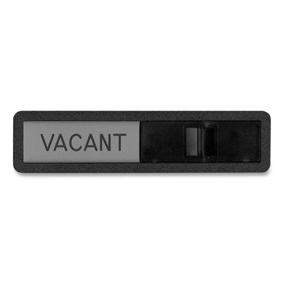 Headline Sign Vacant/In Use Sign, In-Use; Vacant, 2.5 x 10.5, Black/Silver (USS1519)